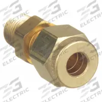 PARKER Compression Fitting Adapter: 5/8 in OD x 1/2 in Pipe Size, Compression x MNPT, Brass (MPN 10MSC8N-B). Key specifications — Compatible Fitting Brands: Parker A-LOK; Brand: PARKER.