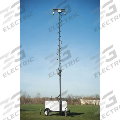 COMMANDER 3400 Surveillance Trailer: Surveillance Trailer, 7 ft Collapsed Ht - Portable Mounted Video Surveillance Systems