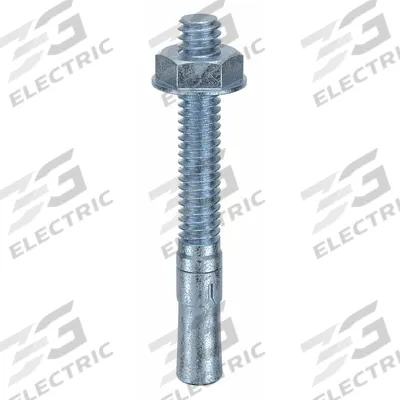 MKT FASTENING Wedge Anchor: 2 1/4 in Overall Lg, 1/4 in Dia, 1/4"-20 Thread Size, Steel - Steel Wedge Anchors