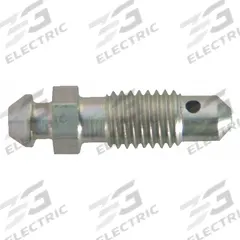SUR&R Brake Bleeder Screw: Brake Bleeder Screw, 1/4"-28 Thread Size, Steel, 5 Pieces, 5 PK (MPN BB04). Key specifications — Material: Steel; Product Type: Brake Bleeder Screw; Thread Size: 1/4"-28; Brand: SUR&R; Color: Silver.