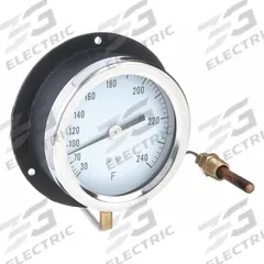 APPROVED VENDOR Analog Panel Mount Thermometer: 30°F to 240°F, ±1°F Scale Division, 4.5 in Dial Dia (MPN 12U661). Key specifications — Brand: APPROVED VENDOR; Accuracy: ±1 °F Scale Division.
