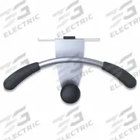 ALBA Garment Hook: 1 Hook Hooks, 7 3/4 in Overall Ht, 15 in Overall Wd, 4 1/2 in Overall Dp (MPN ABAPMMOUSPART). Key specifications — Color: Black; Finish: Powder Coated; Material: Metal.