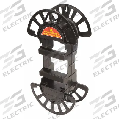 APPROVED VENDOR Hand Wind Cord Reel: Capacity: Holds Up to 100 ft, Hand Held Mount, Black - Cord Storage Reels