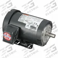 U.S. MOTORS General Purpose Motor: C-Face Mount, Totally Enclosed Fan Cooled, 3 hp, 208-230/460V AC (MPN U3P1A14C). Key specifications — Brand: U.S. MOTORS; Nameplate Voltage @ 60 Hz: 208-230/460V AC; Full Load Current @ 60 Hz: 8.1-7.2/3.6 A; Nameplate RPM @ 60 Hz: 3,600 RPM; Motor Enclosure: TEFC.