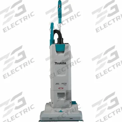 MAKITA Upright Vacuum Cleaner: 15 in Cleaning Path Wd, 64 cfm Air Flow, 21.4 lb Wt - Cordless Upright Vacuums