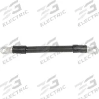 QUICKCABLE Battery Harness: Welding Cable, 2/0 ga Wire Size, 17 in Overall Lg, Black, 12V, Bolt (MPN 7630-525-001N). Key specifications — Termination Type: Welding Cable; Connection Type: Bolt; Maximum Voltage: 12V; Wire Color: Black; Wire Size: 2/0 ga; Brand: QUICKCABLE.