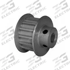 DAYTON Timing Pulley: Curvilinear, Fixed, For HTD Timing Belt Section, For 9 mm Belt Wd, 14 Teeth (MPN 14-5M09M6FA6). Key specifications — Brand: DAYTON; Finish: Clear Anodized; For Belt Series: Powerhouse®.