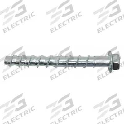 DEWALT Screw Anchor: 6 in Overall Lg, 5/8 in Dia, Steel, External Hex, Hex, Steel - Heavy-Duty Hex-Head Screw Anchors