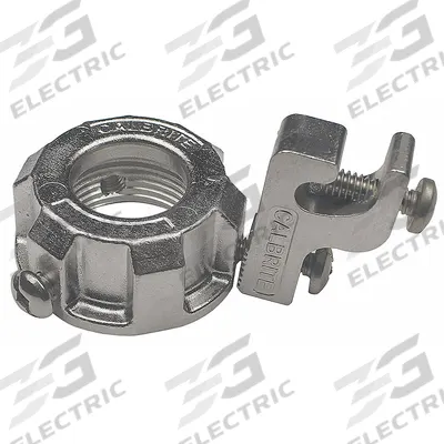 CALBRITE Grounding Bushing: 316 Stainless Steel, Polished, 1 in Trade Size - Grounding Bushings