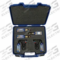 YELLOW JACKET Charging and Evacuation Kit: Pressure/Temp, Pressure/Temp, -40°F to 266°F, LED Display (MPN 67074). Key specifications — Includes: (2) YJACK PRESS® Wireless Pressure Gauges; App Compatibility: YJACK VIEW®; Measures: Pressure/Temperature; Series: YJACK®; Brand: YELLOW JACKET.