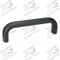 JW WINCO Pull Handle: Unthreaded Holes, Aluminum, Black, 6.3 in Mounting Hole Center to Center (MPN 565.1-20-160-SW). Key specifications — Screw Size: #10; Brand: JW WINCO; Color: Black.