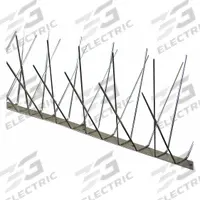 BIRD BARRIER Bird Repellent Spikes: Std, Stainless Steel Base, Silver, 51 ft Overall Lg (MPN BP-S4250). Key specifications — Brand: BIRD BARRIER; Spike Material: Stainless Steel; Targeted Birds: Pigeons; Base Material: Stainless Steel; Ledge Width: Standard.