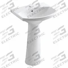 KOHLER Bathroom Sink: Vitreous China, White, Oval, 34 1/2 in Overall Ht, 22 3/4 in Overall Lg (MPN K-2362-1-0). Key specifications — Brand: KOHLER; Color: White; Sink Material: Vitreous China.
