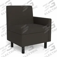SAFCO PRODUCTS Left Arm Modular Seating: Dark Gray, 27 in Overall Wd, 24 in Overall Dp (MPN MISSALDT16). Key specifications — Brand: SAFCO PRODUCTS.