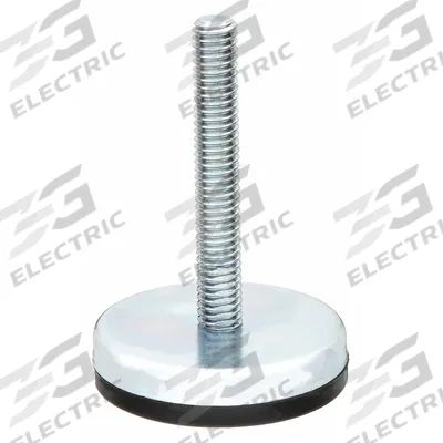 GLIDE RITE Male-End Leveling Mount: Fixed Stud, 1/2"-13 Thread Size, 2.4 in - Non-Skid Male Leveling Mounts