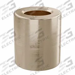 Sleeve Bearing: Bronze, SAE 841, 4 mm Bore, 7 mm OD, 8 mm Lg, 49,938 lb/sq in-fpm Max PV, 10 PK (MPN AAM0407-08B). Key specifications — System of Measurement: Metric; Material Grade: SAE 841; Brand: OILITE.