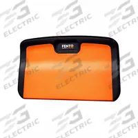 FENTO Knee Board: 11 1/2 in x 19 1/4 in, 2 in Thick, Recessed Handle (MPN 28-0-520). Key specifications — Material: Polyurethane Foam; Brand: FENTO; Color: Orange/Black; Manufacturer Part Number: 28-0-520; Handle Type: Recessed Handle.