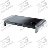FELLOWES Monitor Stand: Black/Silver, Cup Holder/Storage Drawer, 6 1/2 in Max Ht, 4 in Min Ht, HPS (MPN 8031001). Key specifications — attr991949: FELLOWES; attr991954: Monitors up to 80 lb.
