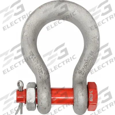 CROSBY Wide Body Shackle: Wide Body Shackle, 80,000 lb Working Load Limit - Wide-Body Anchor Shackles for Lifting