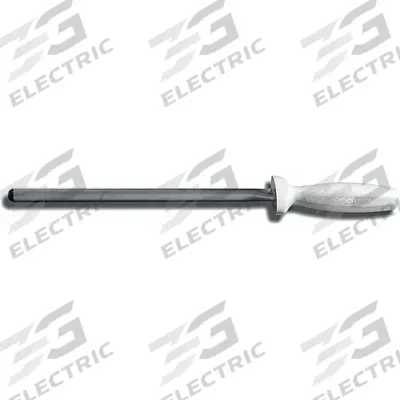 DEXTER RUSSELL Knife Sharpener: Diamond, 15 in Overall Lg, Polypropylene, White - Diamond-Coated Honing Steels