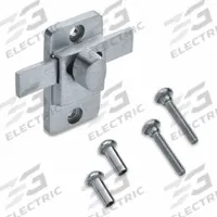 ASI GLOBAL Slide Latch: Zinc, Bright, 2 1/2 in Overall Ht, 3 1/4 in Overall Wd (MPN 40-8562899). Key specifications — attr1325404: Fasteners; attr1325397: Solid Plastic Polymer; attr1325407: Bright; attr1325409: Slide Latch; attr1325406: ASI GLOBAL PARTITIONS.