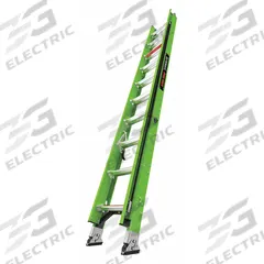 LITTLE GIANT Extension Ladder: 20 ft Ladder Size, Fiberglass, 375 lb Load Capacity, 38 lb Wt (MPN 17920). Key specifications — Color: Green; Brand: LITTLE GIANT; Included Features: Ground Cue; Removable Fly: Fixed.
