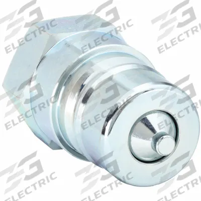 Parker Hydraulic Quick Connect Hose Coupling: 1/2 in Coupling Size, Steel - 6600 Series Hydraulic Quick-Connect Coupling Plugs