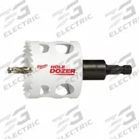 MILWAUKEE Hole Saw: 2 1/8 in Saw Dia., 3.5 Teeth per Inch, 1 5/8 in Max. Cutting Dp, Bi-Metal (MPN 49-56-9668). Key specifications — attr1098070: 3.5; attr1098087: MILWAUKEE.