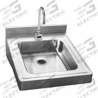 JUST MANUFACTURING Bathroom Sink: Lavatory Group, Silver, Stainless Steel, Sensor, 20 in Overall Wd (MPN HCL23520S-J). Key specifications — Series: Lavatory Group; Includes: Sensor Faucet; Color: Silver; Brand: JUST MANUFACTURING; Sink Type: Bathroom; Material: Stainless Steel; Sink Material: Stainless Steel.