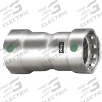 VIEGA MEGAPRESS Crimp Coupling Fitting: 1 1/2 in Pipe x 1 1/2 in Pipe Size, Press-fit x Press-fit (MPN 90300). Key specifications — Brand: VIEGA MEGAPRESS.
