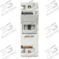 BUSSMANN Fuse Block: Finger-Safe, 2 Pole, 600 V AC, DIN Rail Mounting, Box Lug Termination (MPN CH60J2). Key specifications — Brand: BUSSMANN.
