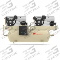 INGERSOLL RAND Duplex Compressor: 5 hp, 2 Stage, Horizontal, 120 gal, 16.8 cfm, 175 psi, 460V AC (MPN 2-2475E5-V). Key specifications — attr48430: INGERSOLL RAND; attr48445: 60 Hz; attr48450: 460V AC; attr48474: Three; attr48487: Horizontal.