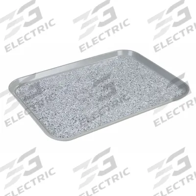 CARLISLE DINEX Tray: 18 in Overall Lg, 14 in Overall Wd, Gray, 1 Compartments - Meal Trays for Healthcare Facilities