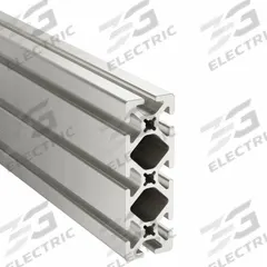 T-Slot Framing System: 15 Series, 10 ft Lg, 4 1/2 in x 1 1/2 in, Silver, Triple, Smooth, 8 Slots (MPN 1545-S-120). Key specifications — System of Measurement: Inch; Finish: Anodized; Product Type: T-Slot Profile; Material: Aluminum; Yield Strength: 35,000 psi; Manufacturer Part Number: 1545-S-120; Brand: 80/20.