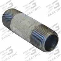 Pipe Nipple: 2 in Nominal Pipe Size, 4 in Lg, Schedule 80, Galvanized Steel, Threaded on Both Ends (MPN 0331537209). Key specifications — Manufacture Location: Made in USA; Brand: BECK; Connection Type: Male NPT x Male NPT; Pipe Material: Galvanized Steel.