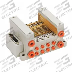 SMC Manifold, 8 Station, VQ Series, D-Sub: VV5Q21-08C6FU3-NS, Base Mounted Manifold, 2000