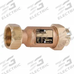 WATTS Backflow Preventer: LF7, 1 1/4 in Pipe Size, Male Meter Swivel x FNPT, 33 gpm Flow Rate, Male (MPN 1-1/4X1 LF7 10-U2). Key specifications — Brand: WATTS; Connection Type: Male Meter Swivel x FNPT.