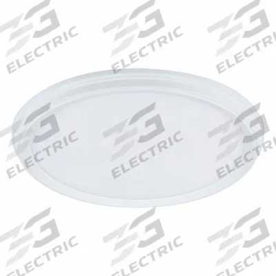 LED Flush Mount: 11 in Dia, White, 1 3/4 in Ht, 900 lm, 3000K/4000K/5000K, 14 W - Standard Round Surface-Mount Downlights