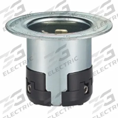 LEVITON Locking Inlet: Non-NEMA, Gray, 125/250V AC, 50 A, 3 Pole - General Purpose Inlets