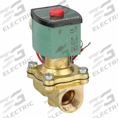 REDHAT Solenoid Valve: 2-Way, Normally Open, 3/4 in Pipe Size, 110V AC/120V AC - 2-Way/2-Position, Normally Open Solenoid Valves