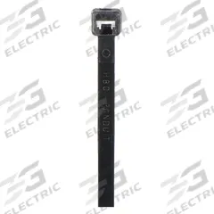 PANDUIT Cable Tie: 8 in Nominal Lg, 2 in Nominal Max. Bundle Dia., 0.14 in Wd, Outdoor Use, 100 PK (MPN PLT2I-C0). Key specifications — Outdoor Use: Yes; Color: Black; Brand: PANDUIT.