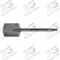 MILWAUKEE Chisel for Spline Tool: 4 1/2 in Head Wd, 16 3/4 in Overall Lg, 3/4 in Shank Dia (MPN 48-62-2095). Key specifications — attr253714: Digging; attr277143: MILWAUKEE.