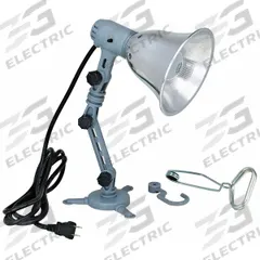 APPROVED VENDOR Task Light: Bulb Dependent, Articulating, 15 in Arm Reach, Clamp/Hook/Magnet, 60 W (MPN 5NKR5). Key specifications — attr565483: Bulb Dependent; attr565453: APPROVED VENDOR; attr565455: 60 W; attr565457: Gray; attr565488: 120V AC.