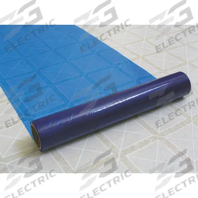 PLASTICOVER Floor/Multi-Use Film: 3 mil Thick, 36 in Wd, 200 ft Lg, Blue, Adhesive Backed - Standard Countertop Protection Films
