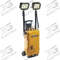 PELICAN Remote Area Lighting System: LED, 12,000 lm Max Brightness, 1 No. of Brightness Levels, IP54 (MPN 9460M). Key specifications — Operating Voltage: 12V DC; Frame Color: Yellow; Brand: PELICAN.