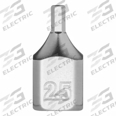 MILWAUKEE Bit Socket: 1/4 in Drive Size, Hex Tip, 2.5 mm Tip Size, 51/64 in Overall Lg - Hex Bit Sockets