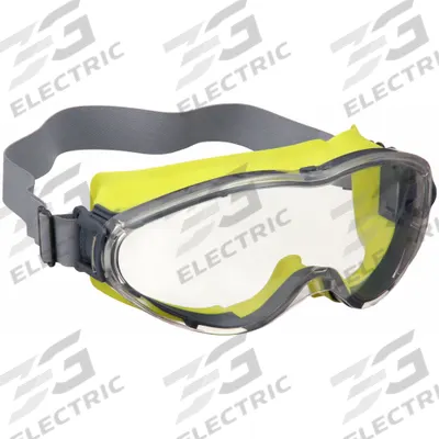 HEXARMOR Safety Goggles: Clear Lens Color, TrueShield 2SF, Dielectric, Indirect - Comfort-Fit OTG Safety Goggles