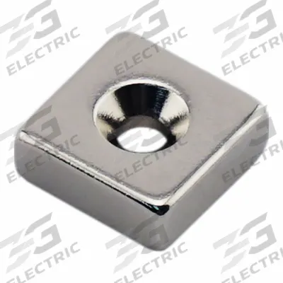 APPROVED VENDOR Rare Earth Magnet: Neodymium, 0.135" Tap Size, 0.188 in Thick, 1/2 in Overall Wd - Block Rare Earth Magnet