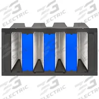 GRAINGER V-Bank Air Filter: 12 in x 24 in x 12 in, Fiberglass, Single Header, 4 Vs, MERV 15 (MPN 911TA2). Key specifications — attr1286015: GRAINGER; attr1286018: Plastic; attr1286019: Fiberglass; attr1286016: Smoke.
