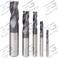 APPROVED VENDOR End Mill Set: Square, 5 Pc, Carbide, AlTiN Coated, 3 Flute, 1/8" to 1/2" Mill Dia (MPN 205-888882)
